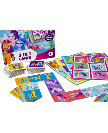Gra 3 w 1 Lotto, Domino, Memo My Little Pony 60481 TACTIC