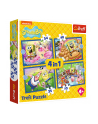 Puzzle 4w1 Podwodne życie SpongeBoba. SpongeBob 34674 Trefl - nr 1