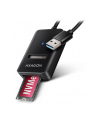 axagon ADM2-AM Adapter USB3.2 Gen 2 M.2 NVMe/SATA SSD 10Gbps 10cm USB-A cable - nr 30
