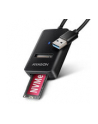 axagon ADM2-AM Adapter USB3.2 Gen 2 M.2 NVMe/SATA SSD 10Gbps 10cm USB-A cable - nr 34