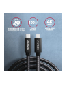 axagon BUCM32-CM05AB Kabel USB-C - USB-C 3.2 Gen 2 0.5m, PD 100W, 5A, 4K HD, ALU, oplot, czarny - nr 35