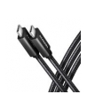 axagon BUCM32-CM05AB Kabel USB-C - USB-C 3.2 Gen 2 0.5m, PD 100W, 5A, 4K HD, ALU, oplot, czarny - nr 38