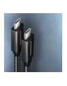 axagon BUCM32-CM05AB Kabel USB-C - USB-C 3.2 Gen 2 0.5m, PD 100W, 5A, 4K HD, ALU, oplot, czarny - nr 41