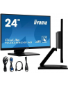 iiyama Monitor 24 cale T2454MSC-B2AG 10 PKT. POJ,IPS,HDMI,DP,FHD,300cd,4ms,  2x2W - nr 61