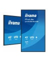 iiyama Monitor 43 cale LH4364UHS-B1AG 24/7,VA,ANDROID14,4K,500cd,4000:1,2xHDMI,USB-C,RJ45, RS-232c, IR, 2x10W, 2xUSB, UCHWYT ŚCIENNY - nr 48