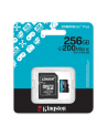 kingston Karta microSD 256GB CanvasGo! Plus 200MB/s A2 U3 V30 + adapter - nr 38