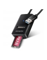 axagon ADM2-AM Adapter USB3.2 Gen 2 M.2 NVMe/SATA SSD 10Gbps 10cm USB-A cable - nr 18