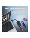 axagon ADM2-AM Adapter USB3.2 Gen 2 M.2 NVMe/SATA SSD 10Gbps 10cm USB-A cable - nr 41
