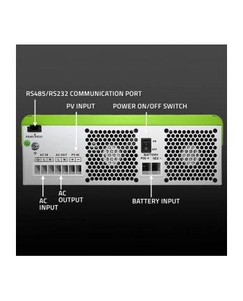 qoltec Hybrydowy Inwerter solarny Off-Grid 3500W | 100A | 24V | MPPT |  BMS | opcja Wi-Fi | Sinus | Power Factor 1.0 nr 2