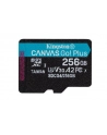 kingston Karta microSD 256GB CanvasGo! Plus 200MB/s A2 U3 V30 + adapter - nr 42