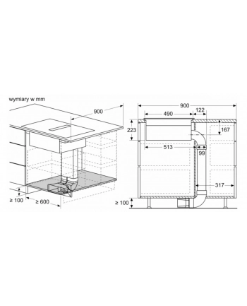 bosch Płyta indukcyjna z wbudowanym wyciągiem PVS611B16E nr 2
