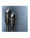 axagon BUCM32-CM05AB Kabel USB-C - USB-C 3.2 Gen 2 0.5m, PD 100W, 5A, 4K HD, ALU, oplot, czarny - nr 34