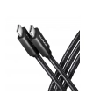 axagon BUCM32-CM05AB Kabel USB-C - USB-C 3.2 Gen 2 0.5m, PD 100W, 5A, 4K HD, ALU, oplot, czarny - nr 38