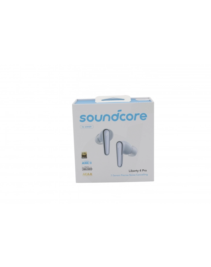 anker Słuchawki bezprzewodowe Soundcore Liberty 4 PRO Bluetooth błyszczący błękit główny