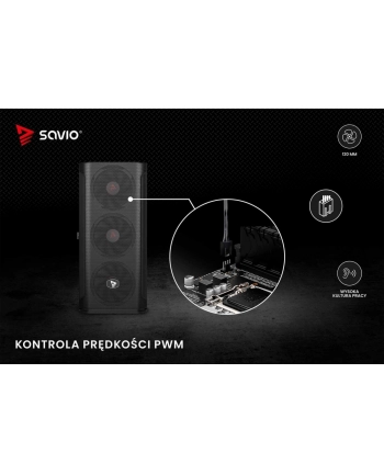 savio Wentylator BLADE 120mm 4-pin PWM