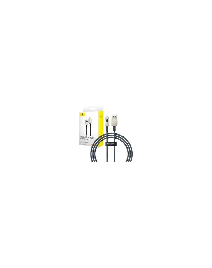 Kabel Baseus Unbreakable USB-IP 24A 1m (biały) główny
