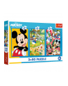 trefl Puzzle 3x80el Ekipa Myszki Miki. Mickey Mouse 34887 - nr 1
