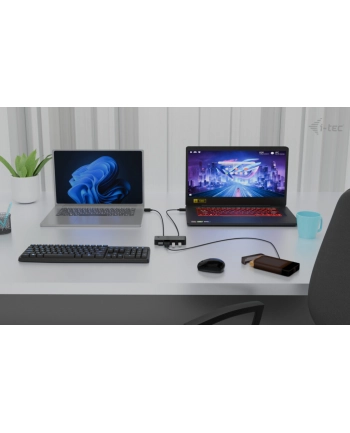 i-tec Universal KVM HUB 2x USB-C + 2x USB-A 3.0