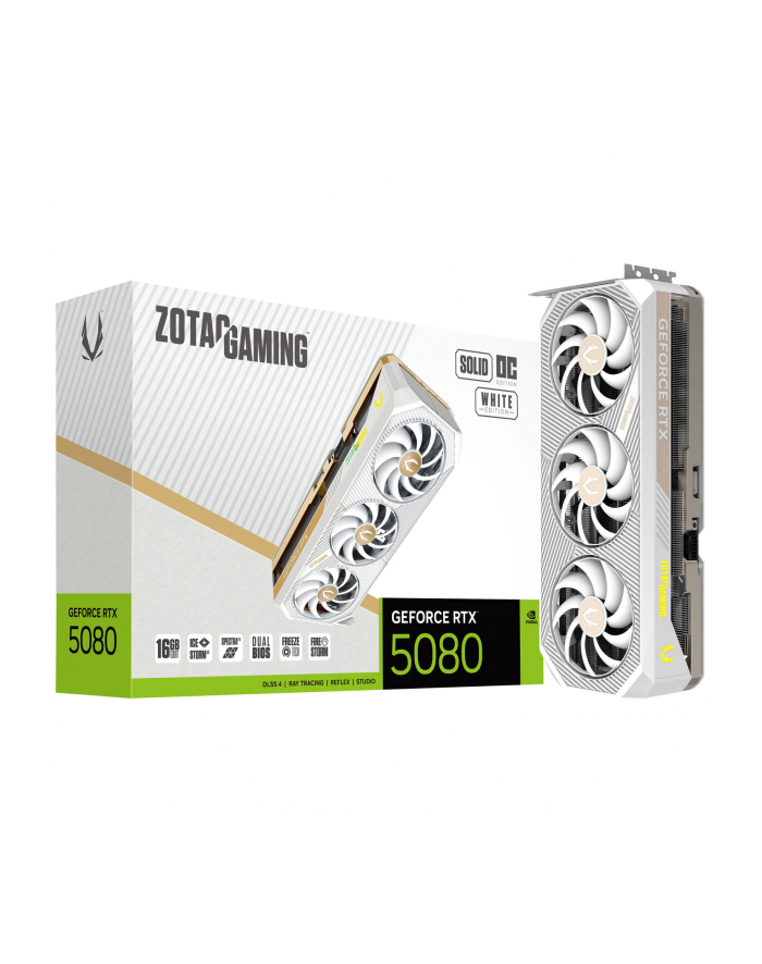 Karta graficzna ZOTAC GAMING GeForce RTX 5080 SOLID OC 16GB White główny