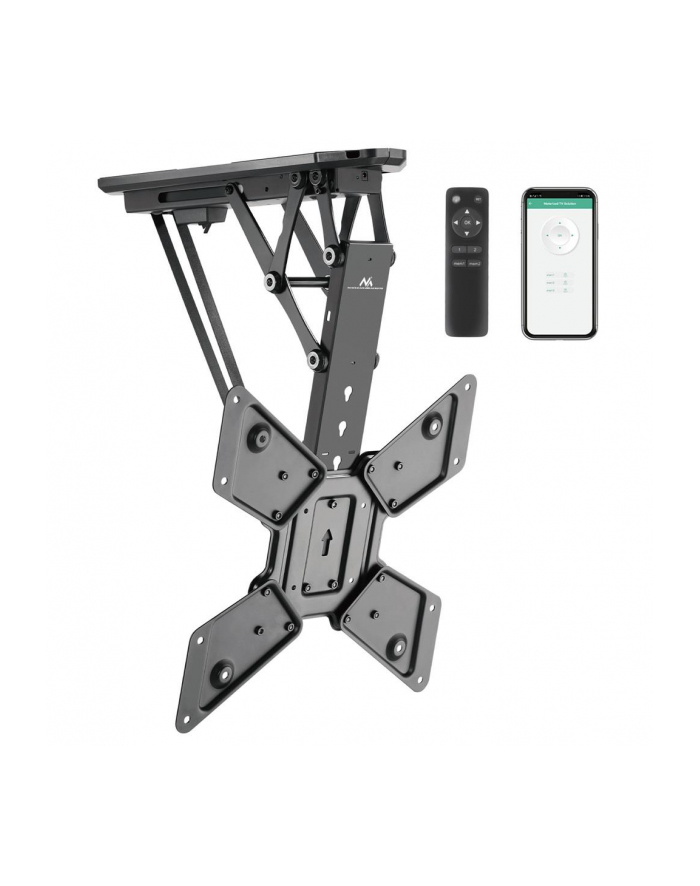 MACLEAN UCHWYT DO TV ELEKTRYCZNY SUFITOWY, OBSŁUGA TUYA, MAX VESA 600X400, PILOT, 23'';-55'';, 30KG, MC-492 główny