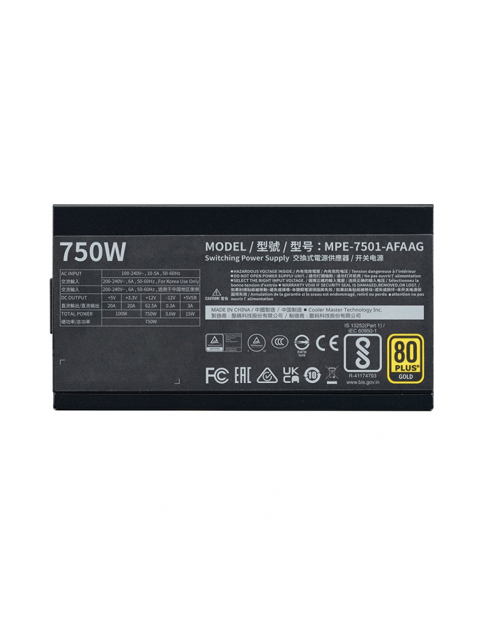 COOLER MASTER ZASILACZ MWE Gold 750 -V2 ATX31 główny