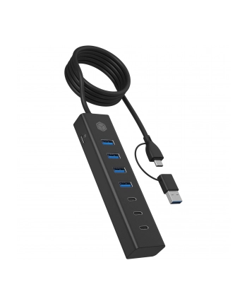 ICY BOX IB-HUB1737-C3 7-Port HUB via USB 3.2 Gen 1 Type-C