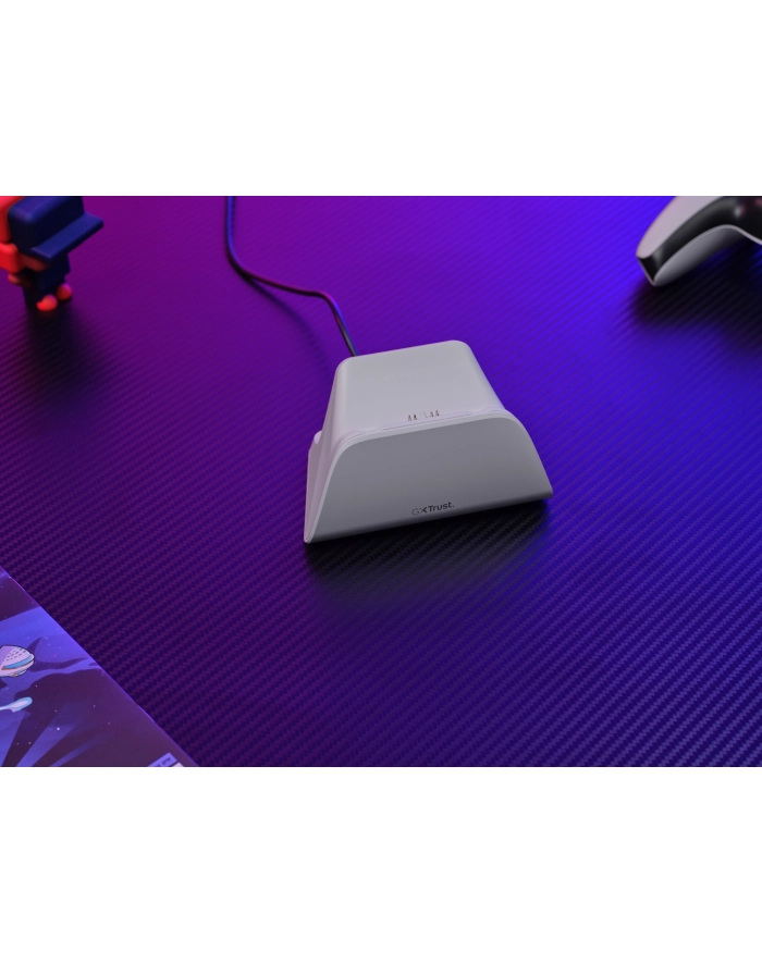 TRUST GXT 255W Quick charge stand for PS5 controllers - White główny