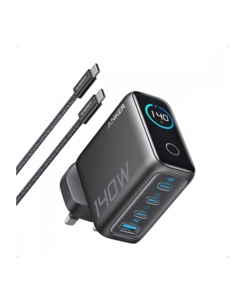 anker Ładowarka sieciowa 140W PD3.1 kabel USB-C LED Grafitowa nr 1