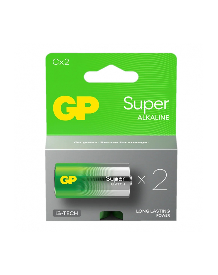 gp battery Bateria alkaliczna LR14/C GP SUPER 2szt. (G-TECH) główny
