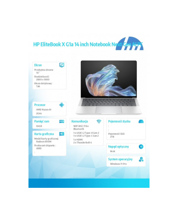 hp inc. Notebook EliteBook X G1a  AI9HXP375 2TB/64GB/W11P/14.0   B9ZW9ET nr 2