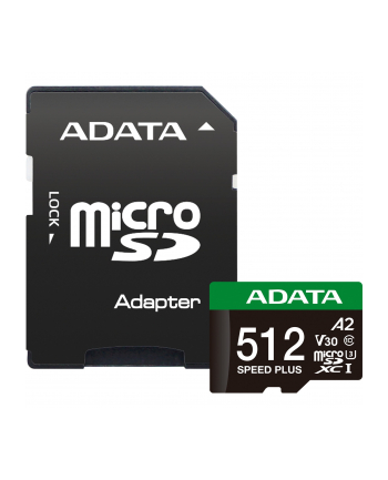 adata Karta microSD Speed Plus 512GB UHS1 U3 V30 A2 180/160 MB/s nr 1