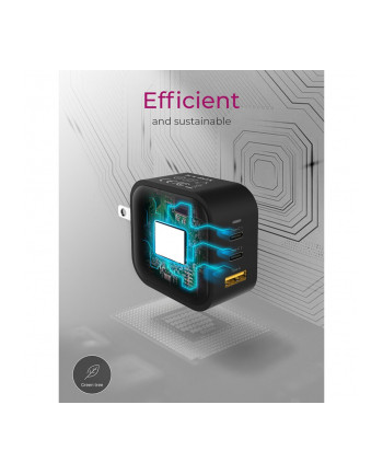 ICY BOX IB-PS1030-PD 65W GaN wall charger with Power Delivery and Quick Charge nr 2