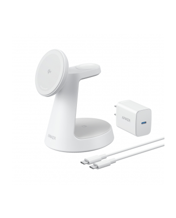 anker Stacja 3w1 stojak zestaw kabel+ładowarka biała nr 2