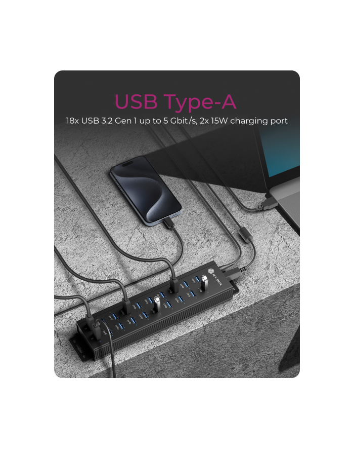 ICY BOX IB-HUB1720-U3 20-in-1 USB HUB główny
