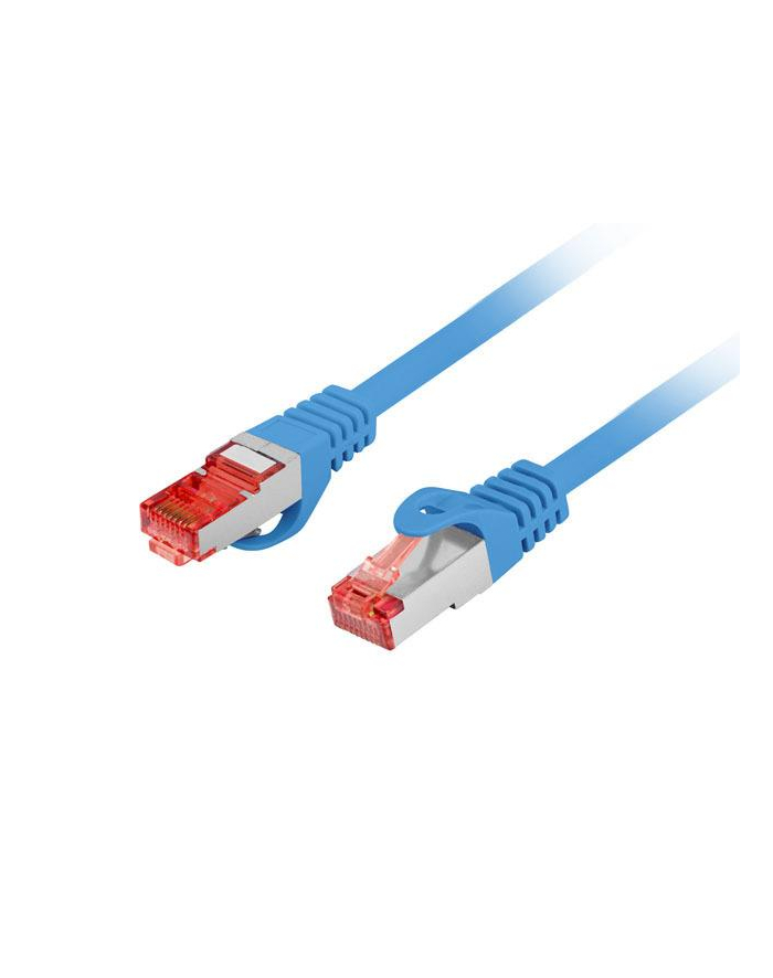 LANBERG Patchcord CAT.6 S/FTP LSZH CU 15m blue Fluke Passed główny