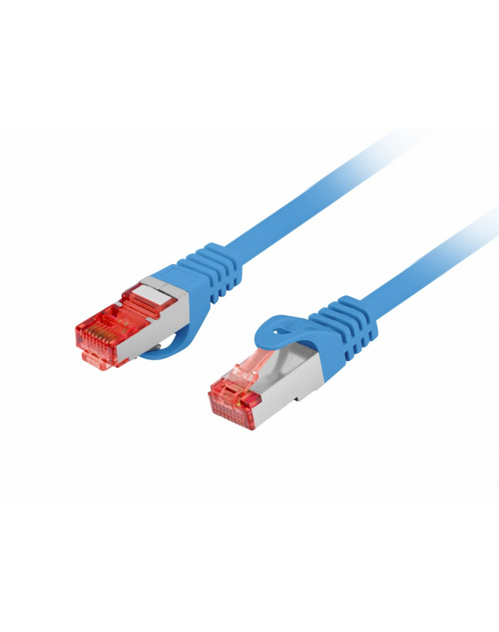 LANBERG Patchcord CAT.6 S/FTP LSZH CU 15m blue Fluke Passed główny