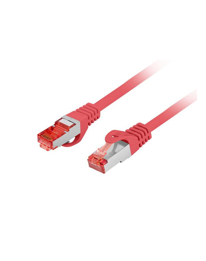 LANBERG Patchcord CAT.6 S/FTP LSZH CU 15m red Fluke Passed główny