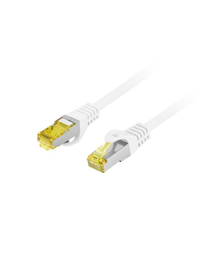 LANBERG Patchcord CAT.6A S/FTP LSZH CU 10m BIAŁY Fluke Passed główny