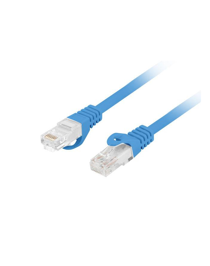 LANBERG Patchcord CAT.6 UTP LSZH CU 3m blue Fluke Passed główny