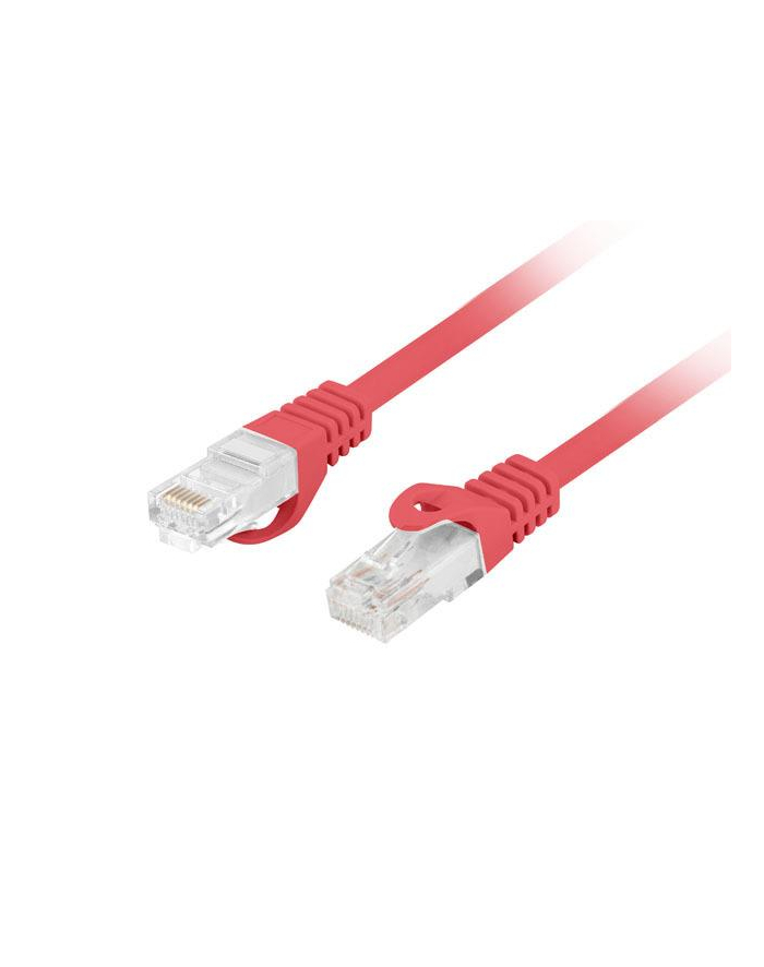 LANBERG Patchcord CAT.6 UTP LSZH CU 20m red Fluke Passed główny