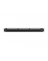 LANBERG Patch panel 24 port 1U 19 '' kat.6A UTP z organizerem kabli czarny - nr 3