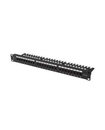 LANBERG Patch panel 24 port 1U 19 '' kat.6A UTP z organizerem kabli czarny nr 1