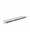 LANBERG patch panel 24 port 1U cat.6A UTP black with cable organizer - nr 2