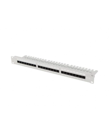 LANBERG patch panel 24 port 1U cat.6A UTP black with cable organizer nr 1