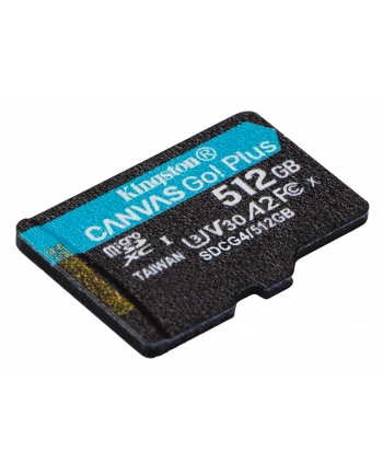 KINGSTON 512GB microSDXC Canvas Go Plus Gen4 200R A2 U3 Single Pack w/o ADP nr 2