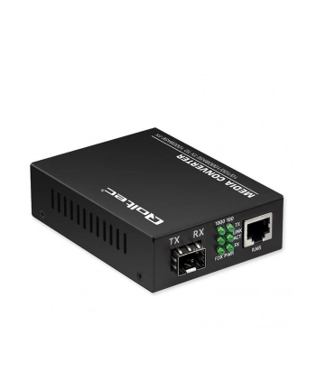 QOLTEC 52295 Dwukierunkowy Media Konwerter SWITCH Ethernet 1x RJ45 1x SFP 1000Mb/s 5V nr 1