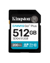 KINGSTON 512GB SDXC Canvas Go Plus Gen4 200MB/s C10 UHS-I U3 V30 - nr 23