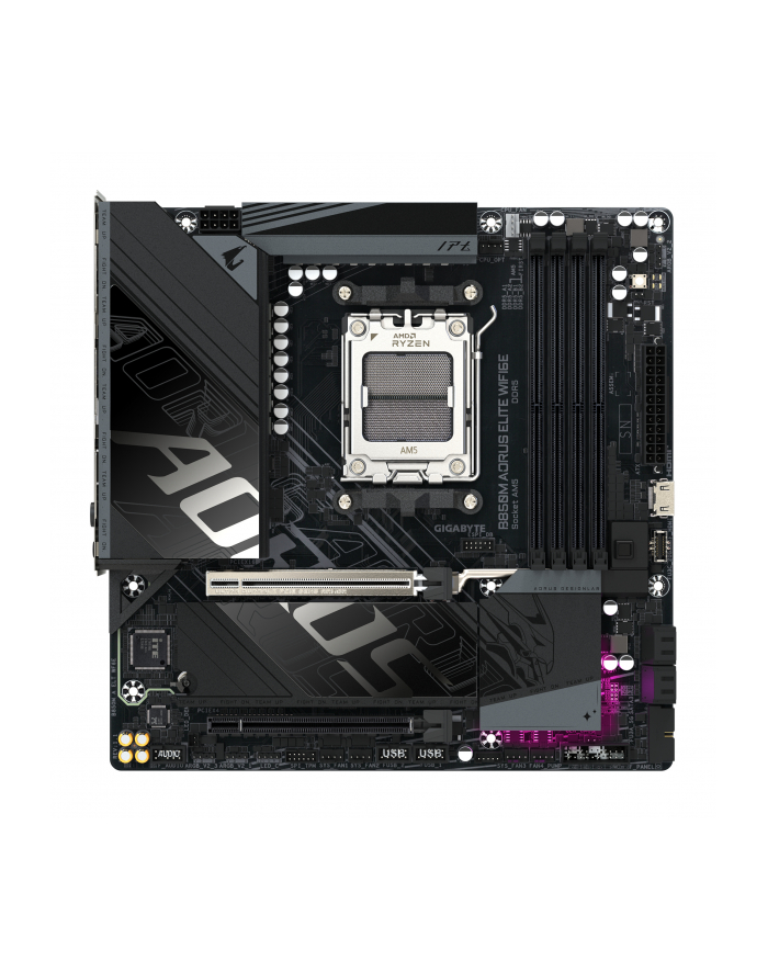 GIGABYTE B850M A ELT WF6E AM5 4xDDR5 2xM.2 4xSATA główny