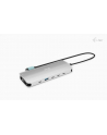 I-TEC USB-C Metal Nano Dock 2x HDMI 1x USB-C Video 1x GLAN 1x Audio/Mic 1xSD/microSD 1x USB 3.2 3x USB-C 3.2 Gen2 2x USB 2.0 PD140W - nr 10