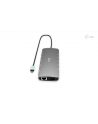 I-TEC USB-C Metal Nano Dock 2x HDMI 1x USB-C Video 1x GLAN 1x Audio/Mic 1xSD/microSD 1x USB 3.2 3x USB-C 3.2 Gen2 2x USB 2.0 PD140W - nr 2